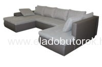 Cecil XXL u-alakú ágyazható, ágyneműs ülőgarnitúra